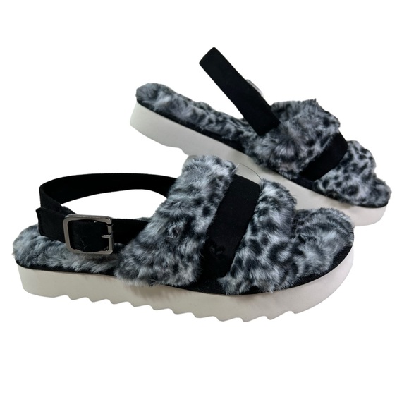 Koolaburra x UGG Sandals Fuzzd Out Sling Cheetah - Picture 11 of 11